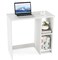 Little White Desk with Shelves, Sturdy Desk for Little Area, Study Writing Desk with Two Tier Shelves, Laptop Desk, PC Desk, Children's Desk, Modern Simple Style